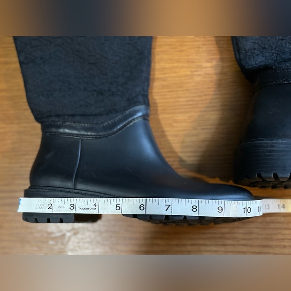 DKNY Rain Cascade Black Boots Womens US 6.5 UK 37 Knee High Cold Weather Y2K Gal - Picture 10 of 12